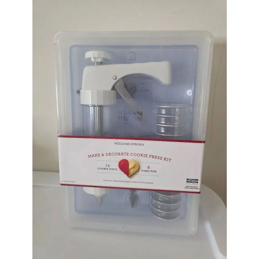 Kuhn Rikon Williams Sonoma Cookie Press Kit NEW